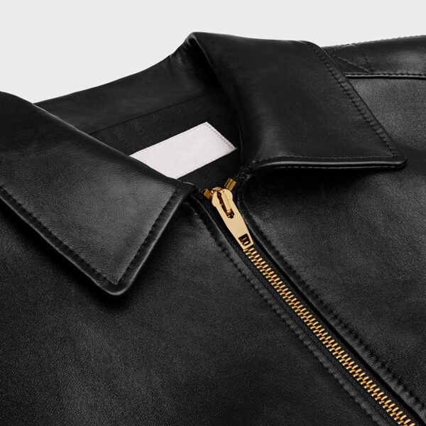 Custom Women's Luxury Leather Aviator Bomber Jacket