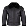 avi jck1jpeg Custom Men's Real Sheepskin B3 Aviator Leather Jacket