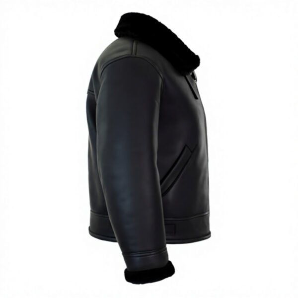 avi jck3 Custom Men's Real Sheepskin B3 Aviator Leather Jacket