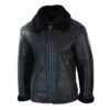 avi jck5 Custom Men's Real Sheepskin B3 Aviator Leather Jacket