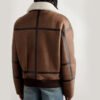aviator11 Custom Men's Shearling Leather Aviator Bomber Jacket