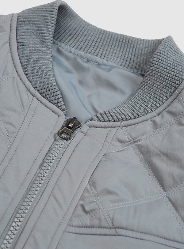 b jacket2 Custom Men's Winter Quilted Bomber Jacket