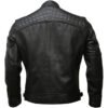 Custom Men's Quilted Biker Leather Jacket