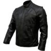 Custom Men's Quilted Biker Leather Jacket