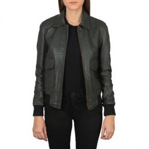 biker jck1 Unisex Genuine Leather Biker Jacket