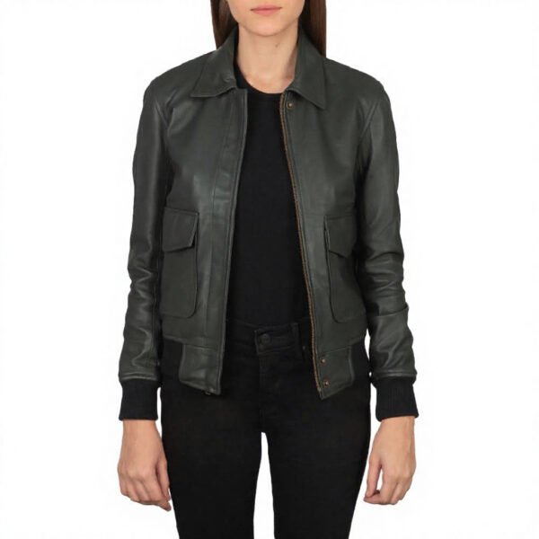 biker jck1 Unisex Genuine Leather Biker Jacket