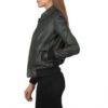 biker jck2 Unisex Genuine Leather Biker Jacket