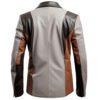 blazer6 Men's Color-Block Leather Blazer Jacket