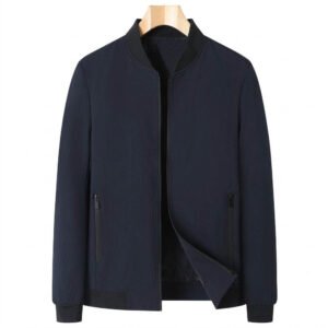 bomber jack1 Men's Casual Stand Collar Bomber Jacket