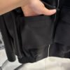 bomber jck3 Custom Women's Oversized Sheepskin Leather Bomber Jacket