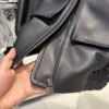 bomber jck4 Custom Women's Oversized Sheepskin Leather Bomber Jacket