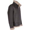 Men's Genuine Shearling Leather Aviator Jacket