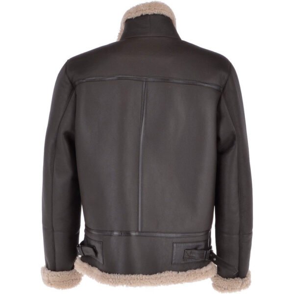 Men's Genuine Shearling Leather Aviator Jacket