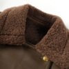fur jck5 Women's Shearling Lambskin Leather Short Coat