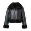 Custom Women's Real Sheepskin Shearling Leather Jacket