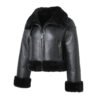 Custom Women's Real Sheepskin Shearling Leather Jacket