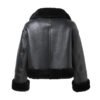 Custom Women's Real Sheepskin Shearling Leather Jacket
