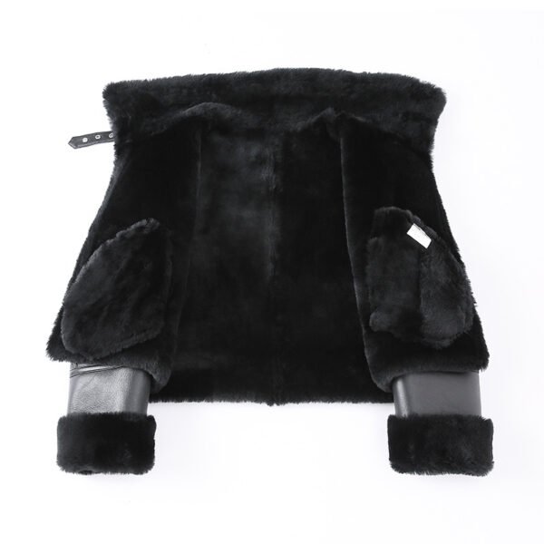 Custom Women's Real Sheepskin Shearling Leather Jacket