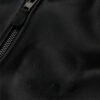 Men's Black Leather Varsity Bomber Jacket