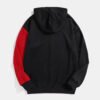 hoodie blck2 Custom Men's Split Two-Tone Colorblock Pullover Hoodie