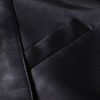 leather blazer4 Wholesale Men's Slim-Fit Black Leather Blazer Jacket