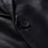 leather blazer5 Wholesale Men's Slim-Fit Black Leather Blazer Jacket