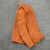 leather s3 Men's Vintage Cognac Cowhide Leather Western Shirt Jacket