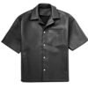 leather t shirt s2 Wholesale Men's Short Sleeve Leather Shirt