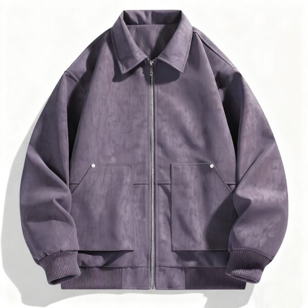 leather1 Custom Men’s Soft Leather Bomber Jacket