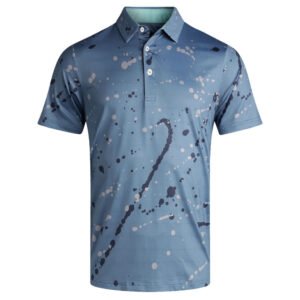 Custom Men's Abstract Print Performance Polo Shirt