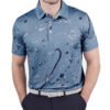 polo shirt7 Custom Men's Abstract Print Performance Polo Shirt