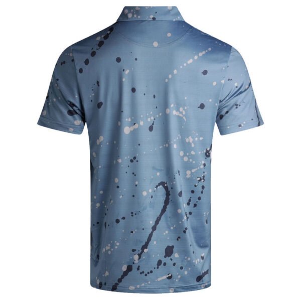 poo shirt8 Custom Men's Abstract Print Performance Polo Shirt