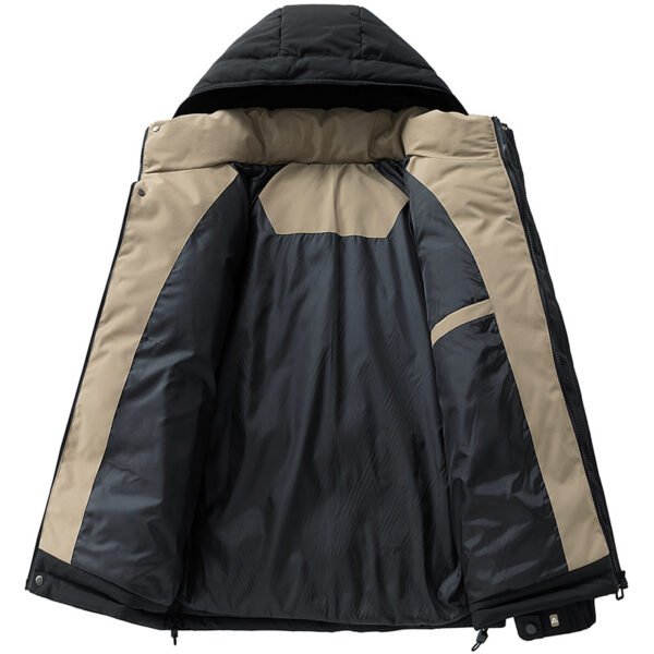 puffer jacket5 Custom Men's Hooded Puffer Jacket