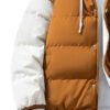 puffer4 Custom Men's Colorblock Hooded Puffer Jacket