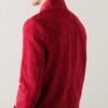 red suede4 Custom Men's Red Suede Leather Jacket