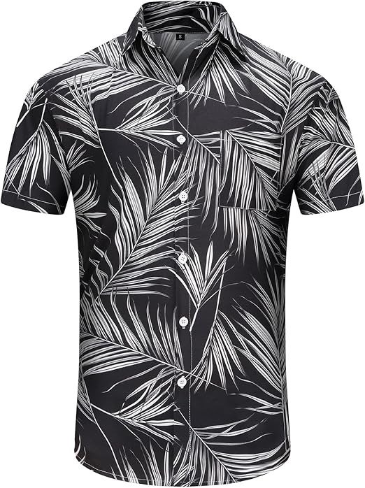 shirt men3 Custom Men's Hawaiian Tropical Printed Shirt