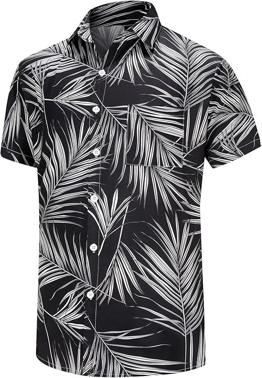 shirt men5 Custom Men's Hawaiian Tropical Printed Shirt