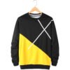 shirt sweat1 Custom Men's Geometric Colorblock Crewneck Sweatshirt