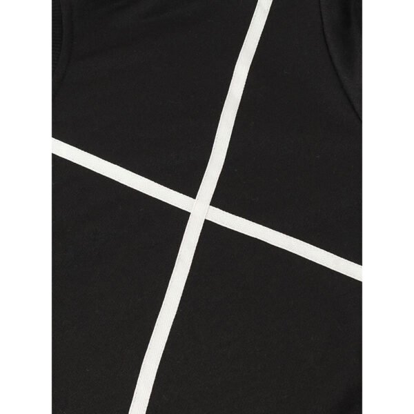 shirt sweat2 Custom Men's Geometric Colorblock Crewneck Sweatshirt