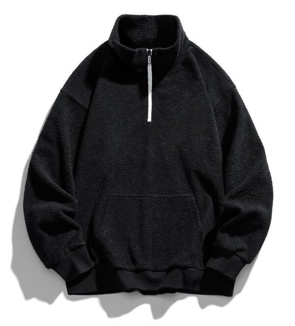 sweat zip2 Custom Unisex Polar Fleece Quarter-Zip Sweatshirt
