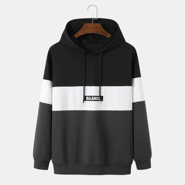 Custom Men's Color Block Pullover Hoodie