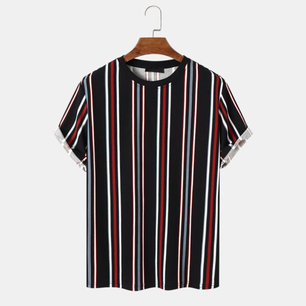 tshirt 1 Custom Men's Vertical Striped Quick-Dry T-Shirt