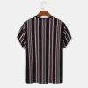 tshirt 2 Custom Men's Vertical Striped Quick-Dry T-Shirt