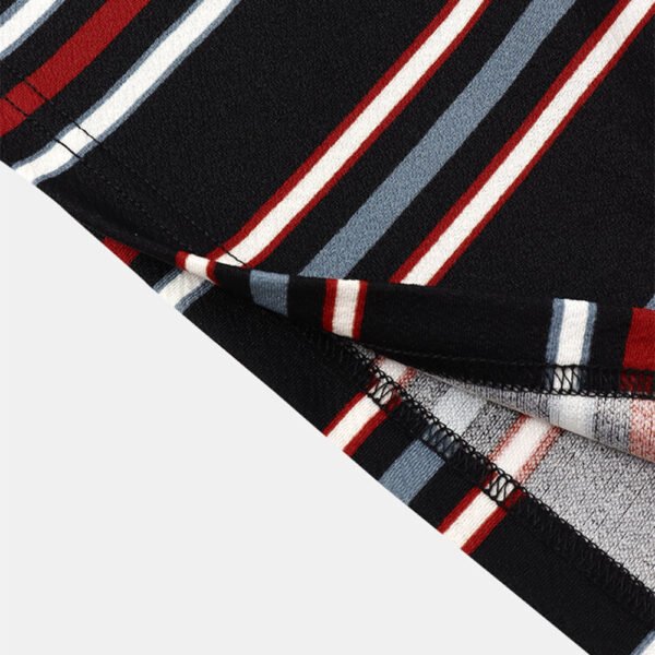 tshirt4 Custom Men's Vertical Striped Quick-Dry T-Shirt