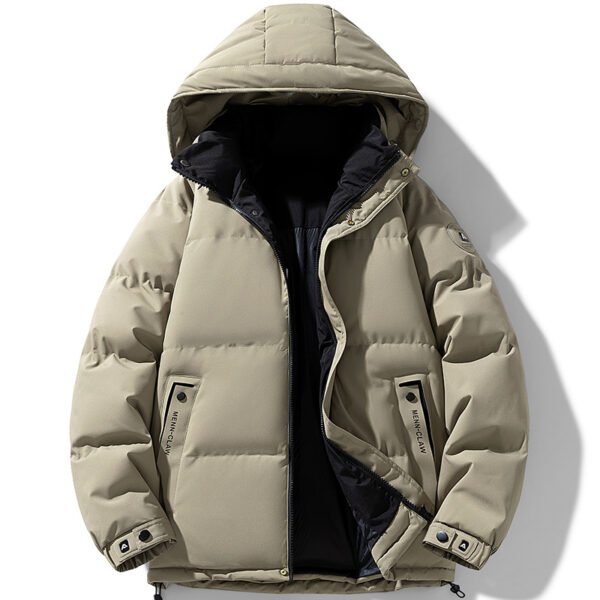 uffer jacket3 Custom Men's Hooded Puffer Jacket