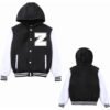 vz jck1 Custom Kids Hooded Fleece Varsity Jacket