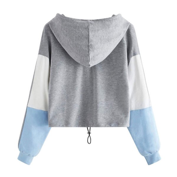 women hoodie2 Custom Women's Colorblock Cropped Pullover Hoodie Trendy 2026